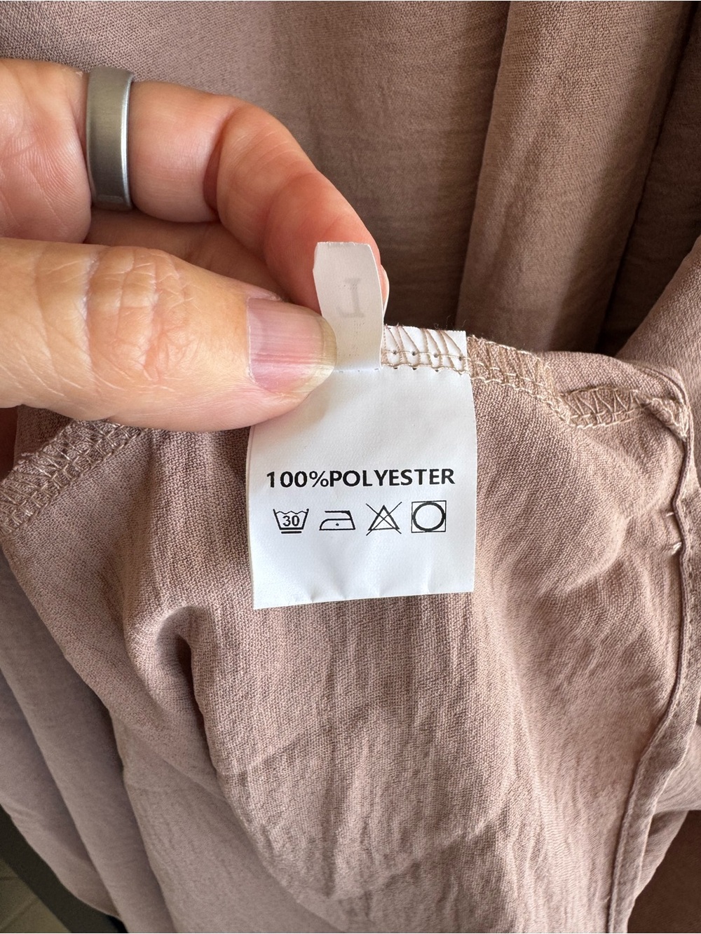 Taupe Strappy Maxi Dress Beach Vacation Resort Dress Size Large - Picture 4 of 5